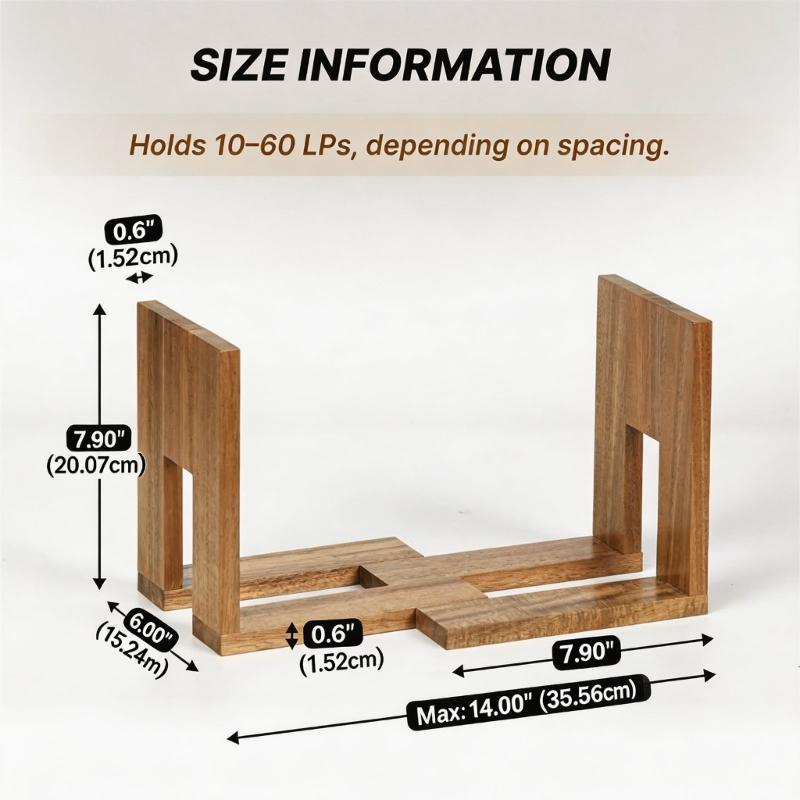 Verstellbarer Dokumentenständer L-Form Holz Buchstütze Platzsparend Schreibtisch Buchstopper Für Buch Magazin Album Verwaltung