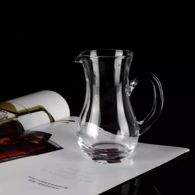 10oz 300ml Household Baijiu Dispenser Foreign Wine Jug Transparent Retro Water Dispenser Glass Wine Decanter Restaurant Utensils