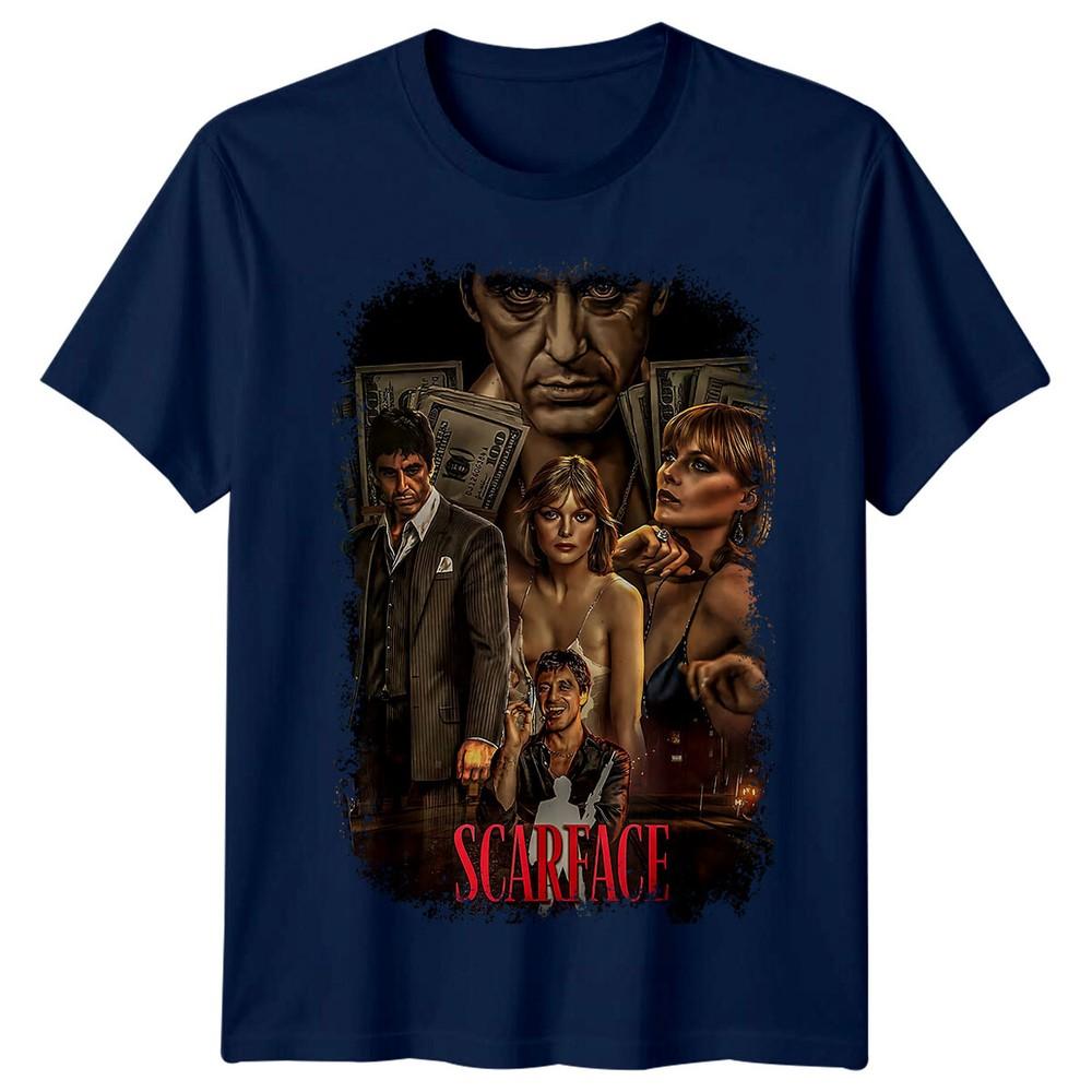 Scarface 1983 Movie Poster Inspired Tshirt Retro Classic Film Tee Unisex