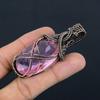 Pink Kunzite Pendant Gemstone Jewelry, 999 Copper Wire Wrapped Pendant, Handmade Jewelry Birthstone Pendant, Gift For Him