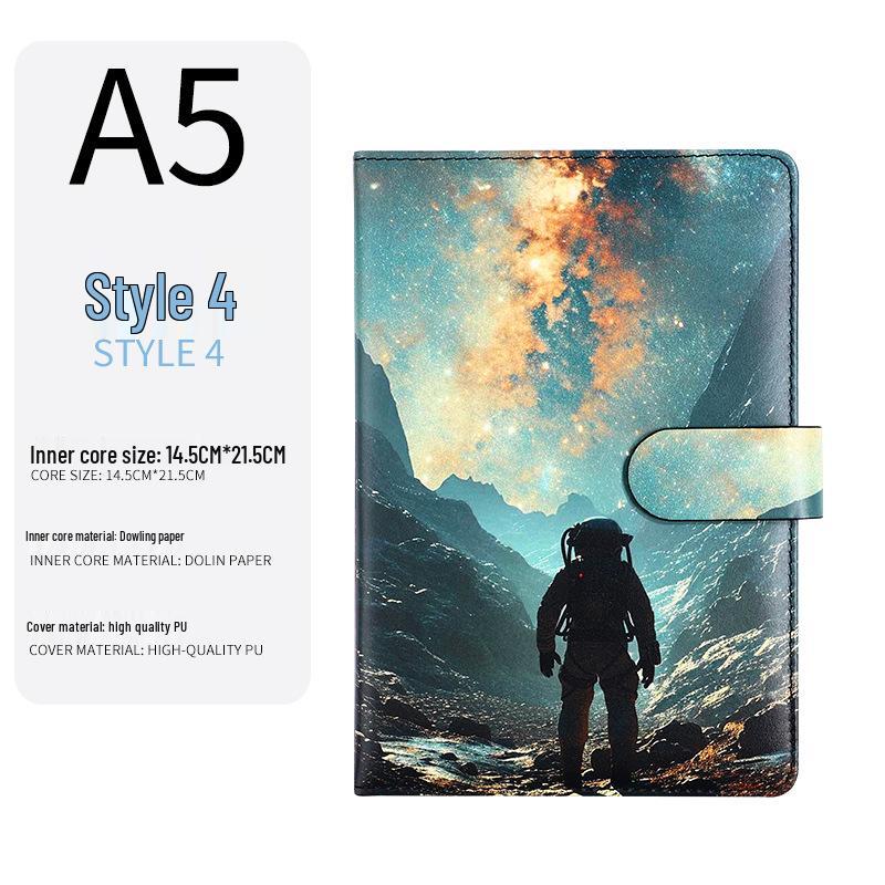 Premium A5 Interstellar Notebook: Creative Color Printing, Ideal for Notes & Records, Single Piece Order Available, Popular In Foreign Markets