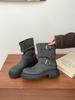 Long boots for women, thick legs, big tube circumference, thick-soled high boots, thin boots, knight boots, two wear autumn retro large-size boots