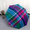 1pc Tartan Pattern Automatic Opening/Closing Folding Umbrella with 17 Ribs, Plastic Handle, Windproof Portable Sunshade Umbrella Halloween a