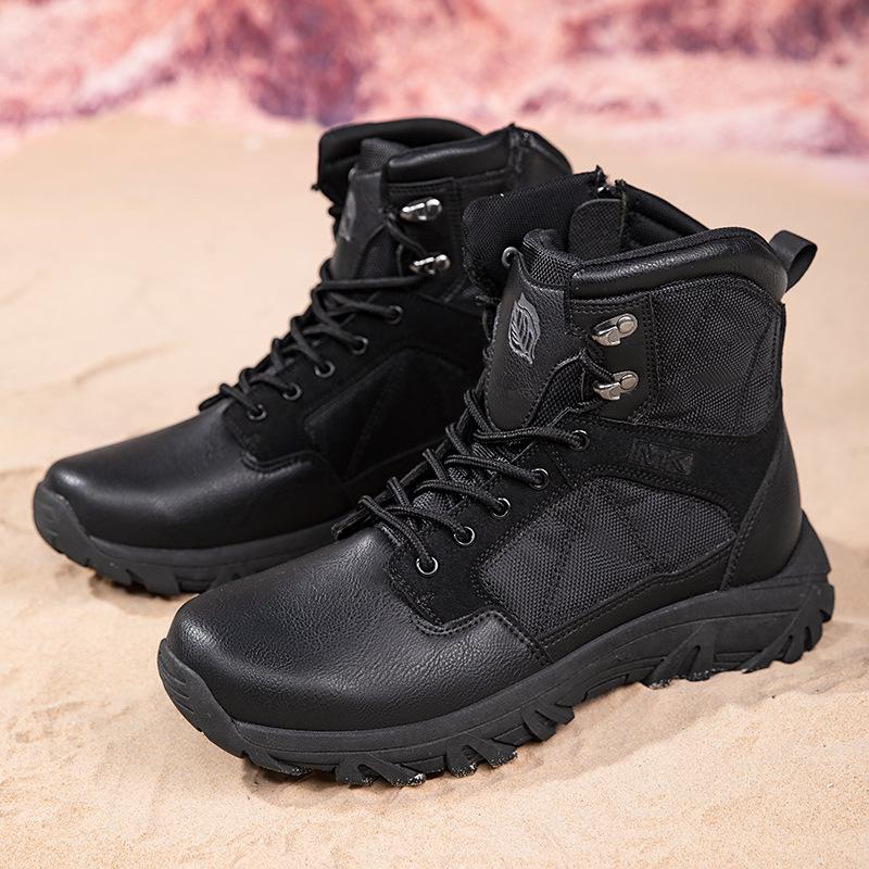Foreign Trade New Hiking Shoes Men's Large Size Military Boots Breathable Non-slip Tooling Shoes Outdoor Camping Desert Off-road Hiking Shoes
