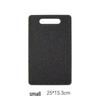Sleek Black Double-Sided Cutting Board for Fruits & Vegetables - Durable Plastic, Ideal for Kitchen & Dormitory Use