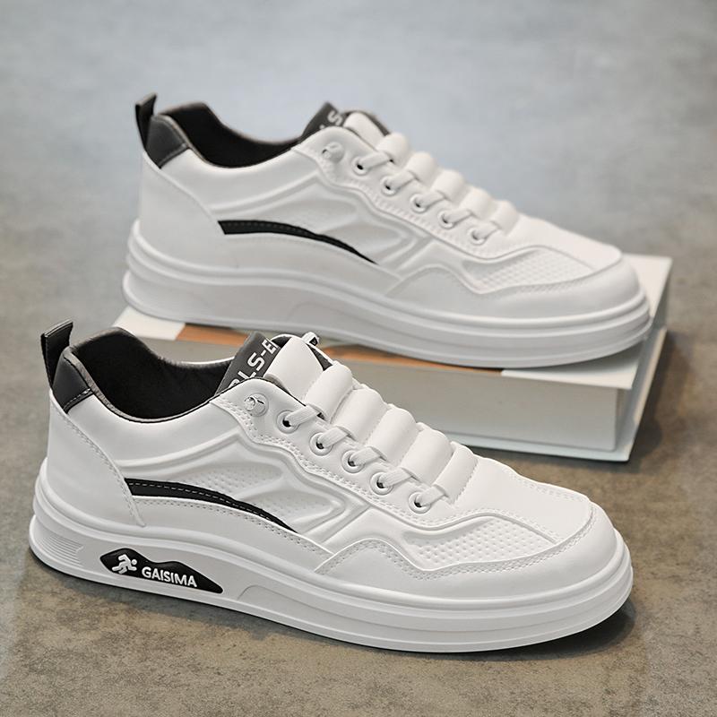 Μοντέρνα ανδρικά παπούτσια καλοκαιρινά, νέα άφιξη, Street Style, casual, μοντέρνα, ευέλικτα, λευκά παπούτσια, με χοντρή σόλα και πλαστικό άνω μέρος