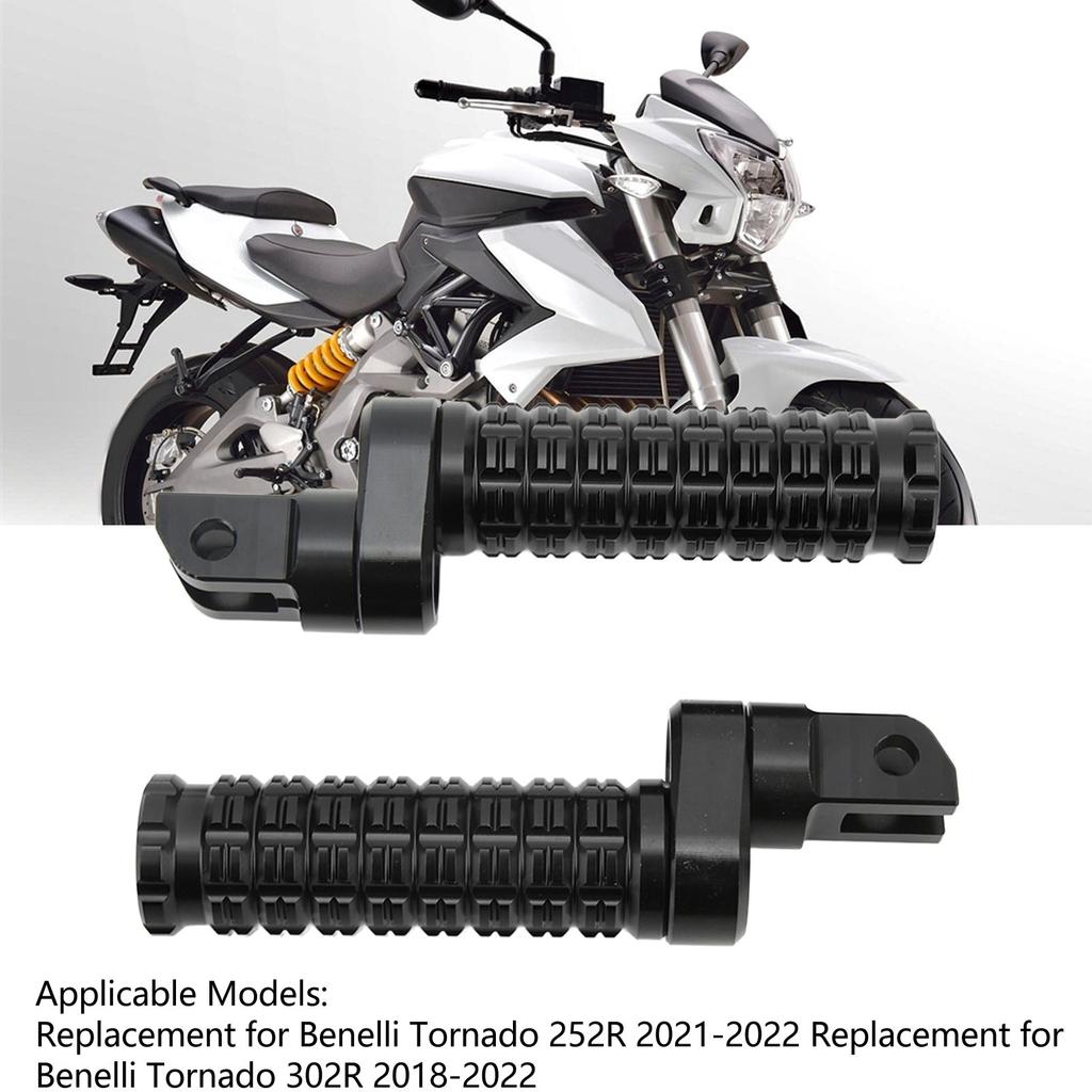 1 Pair Motorcycle Foot Pegs CNC T6063 Aluminum Alloy Anodized Replacement For 252R 2021‑2022