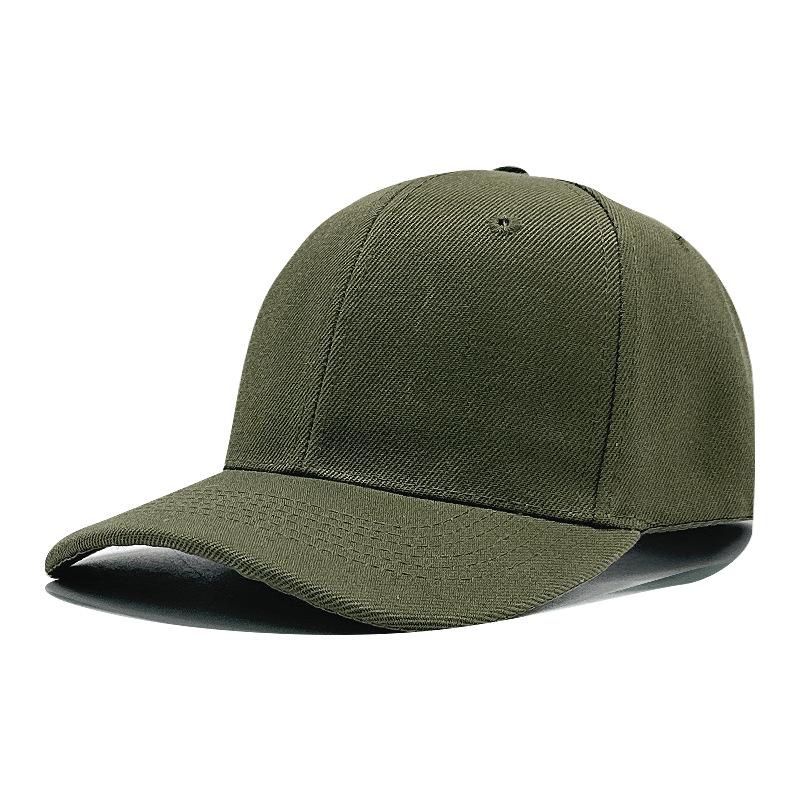 Solid color hardtop baseball cap acrylic hat hot selling versatile cap sun hat printing