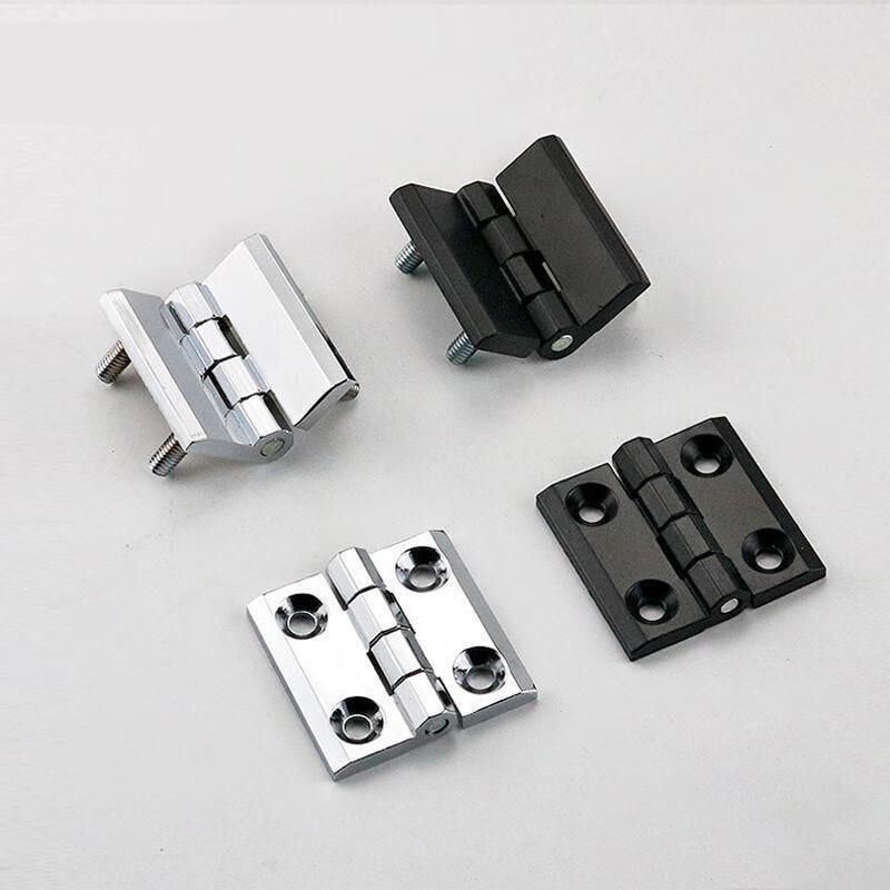 Heavy-Duty Black Zinc Alloy Industrial Hinge
