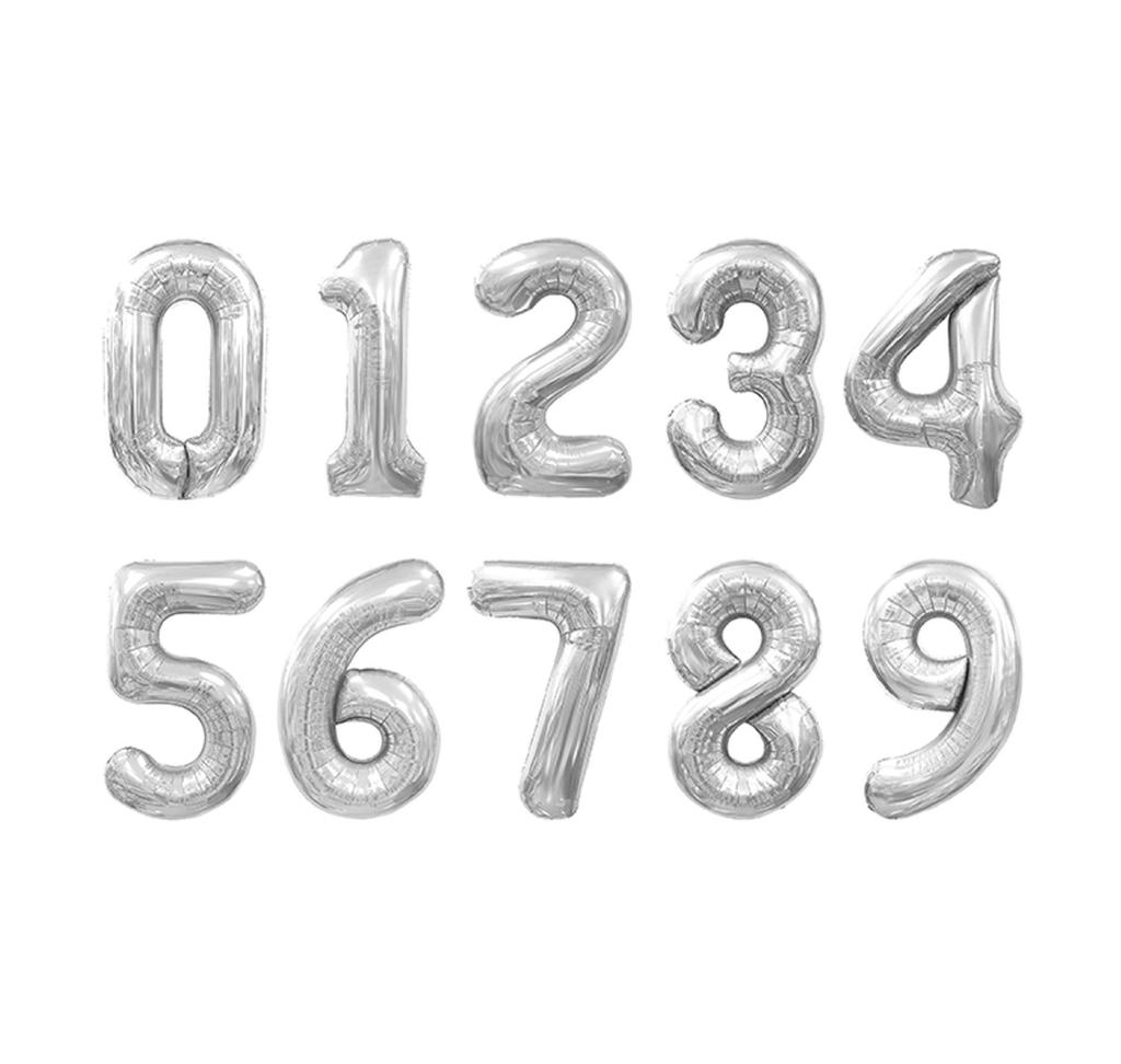 32-Inch Digital Aluminum Balloon for Baby's First Birthday Celebration Decor