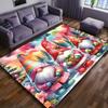 1pc Gnome-Themed Area Rug, Polyester Crystal Velvet, Durable Multi-Purpose Floor Mat for Living Room, Bedroom, Game Room,