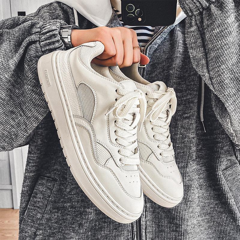 3052 Summer Little White Shoes New Men's Low-top Breathable Casual Board Shoes Trendy Fashion Versatile Men's Shoes