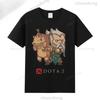 Dota 2 TShirts Game Hero Printed Tshirt Top Shadow Fiend Pudge Axe Slardar Sven Kunkka Timber Unisex Casual Graphic T Shirts