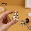 Mini Dog Collectible Set Tiny 3D Beaded Animal DIY Kit with Instructions Easy Beading Office Decoration Crafts 4 Cute Designs Themed Beadwork
