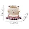 Hanging Resin Flower Head Planter Container Small Hanging Plant Pot for Balcony Living Room Garden Indoor & Outdoor Farmhouse