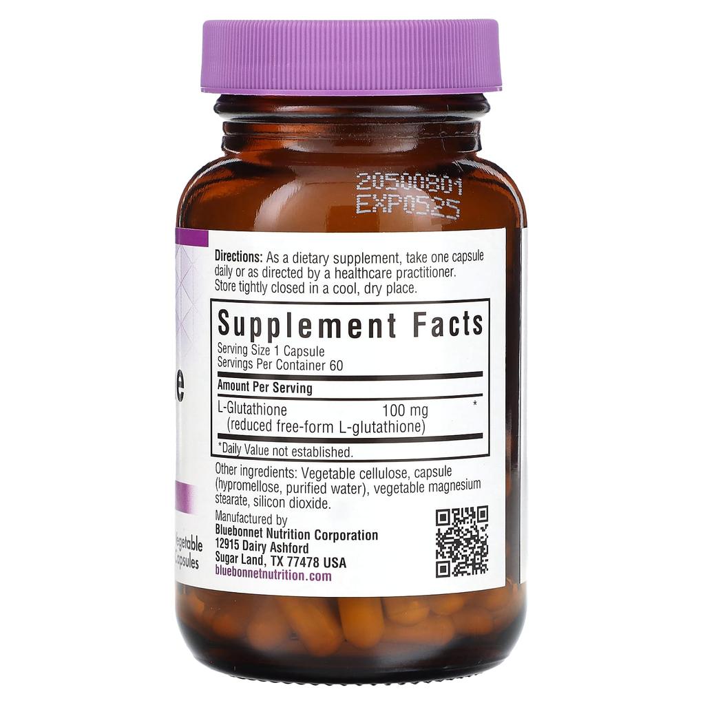 L-Glutathione, 100Mg, 60 Veggie Caps