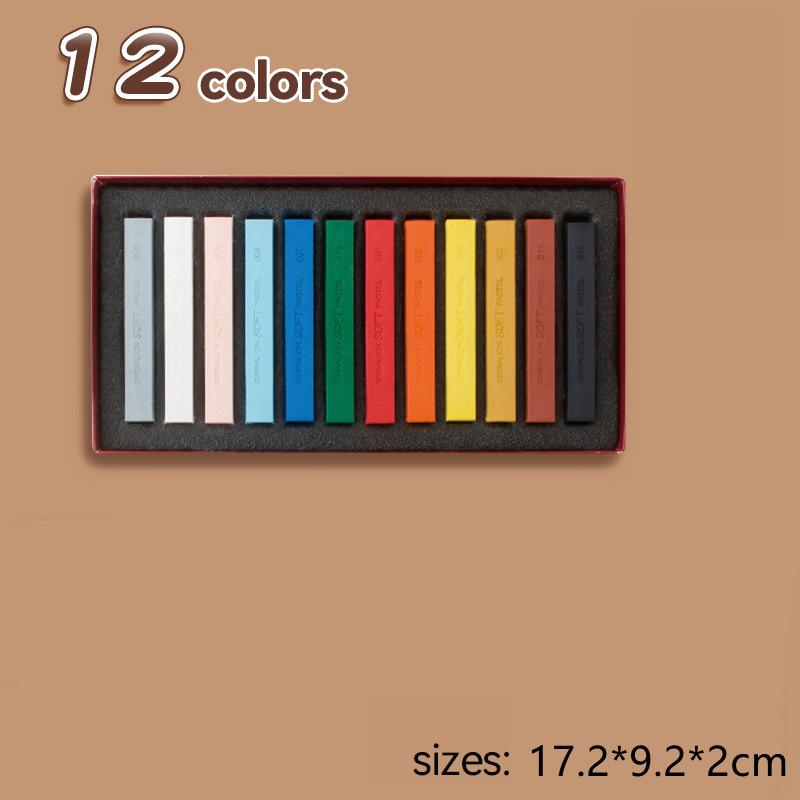 12/24/36/48/60 Colors Artist Soft Pastels Chalk Sticks Crayons Sketch Graffiti Coloring Drawing Supplies Masters Colored Chalk