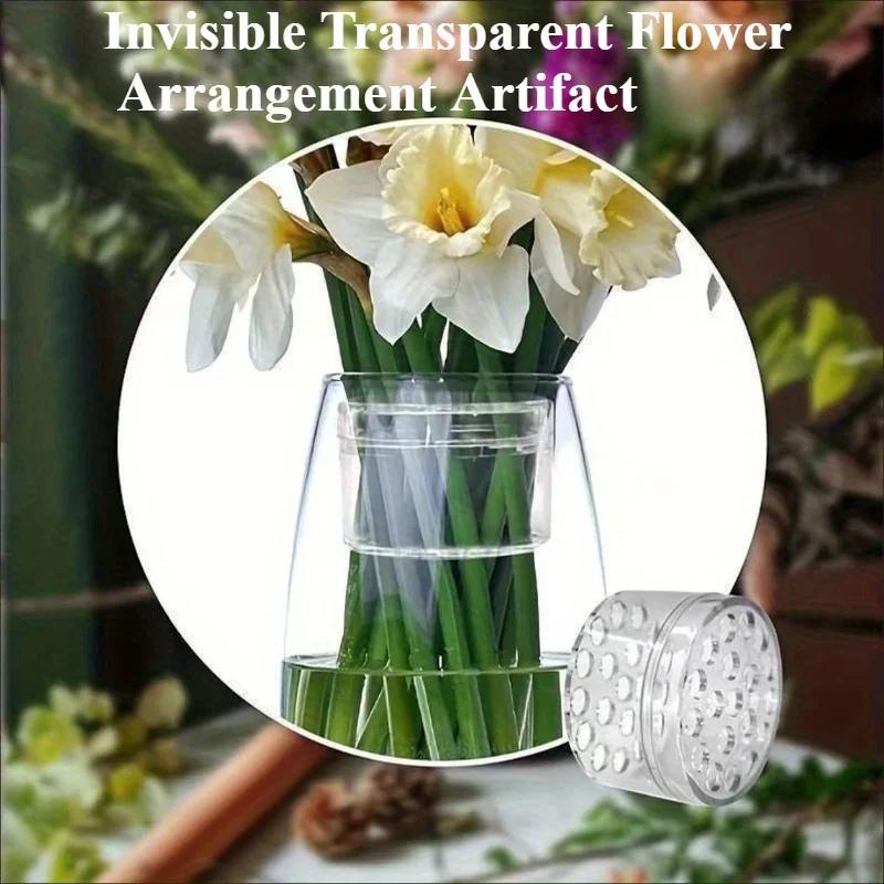 4/2Pcs Spiral Stem Holder for Flowers Clear Floral Frog Arranger for DIY Bouquet Vase Display Flower Arrangement Supplies