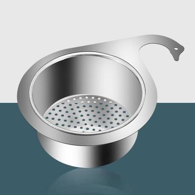 Edelstahl Schwan Spülsieb Korb Küchenspüle Müll Hängender Filter Schwan Trocken- und Nass-Trennhaken Abtropfgestell