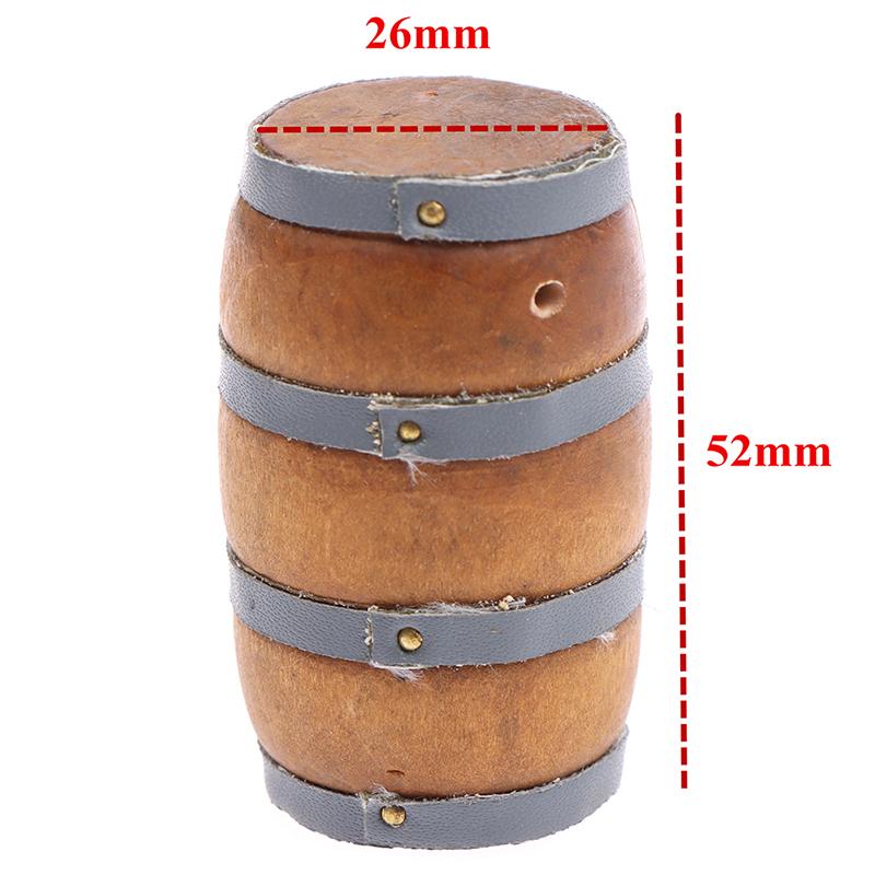 1:12 Miniatur Puppenhaus Mini Holz Rotwein Fass Bier Fass Bier Fass Dekor