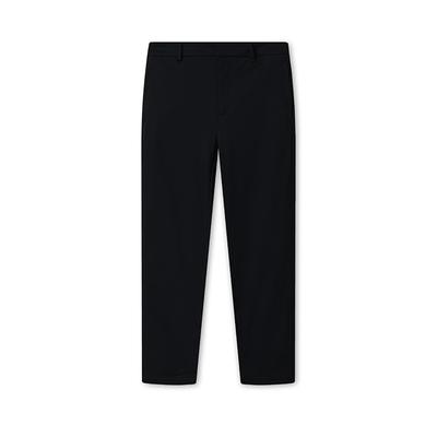 Blue Series Cool Breathable Lightweight Commuter Versatile Straight Leg Knit Casual Pants Men Bottoms Black F11M532602F-BK