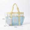 Waterproof Large Capacity Mesh Swimming Bag, Portable Outdoor Beach Tote for Women, Summer Travel Handheld Drainage Purse