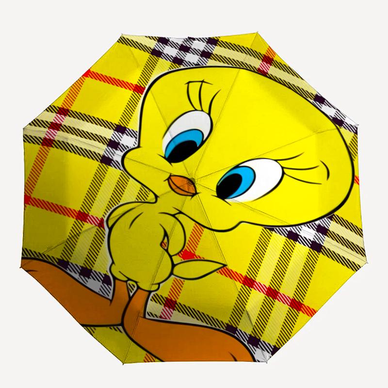 1pc Tweety3 Umbrella, Sun Protection, And UV Shielding. It Has Eight Sturdy Ribs for Outdoor Use And Perfect Gift