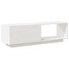 Vidaxl Szafka Pod Telewizor, Biała 110X30X33,5 Cm, Lite Drewno Sosnowe