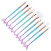 10PCS Makeup Brushes Cosmetics Blending Soft Bristles Brushes Kit for Blush Eye Shadows