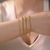 Stainless Steel Gold Color Bracelet Twist Figaro Cuban Chain Bracelets Women Trendy Minimalist Jewelry Gifts