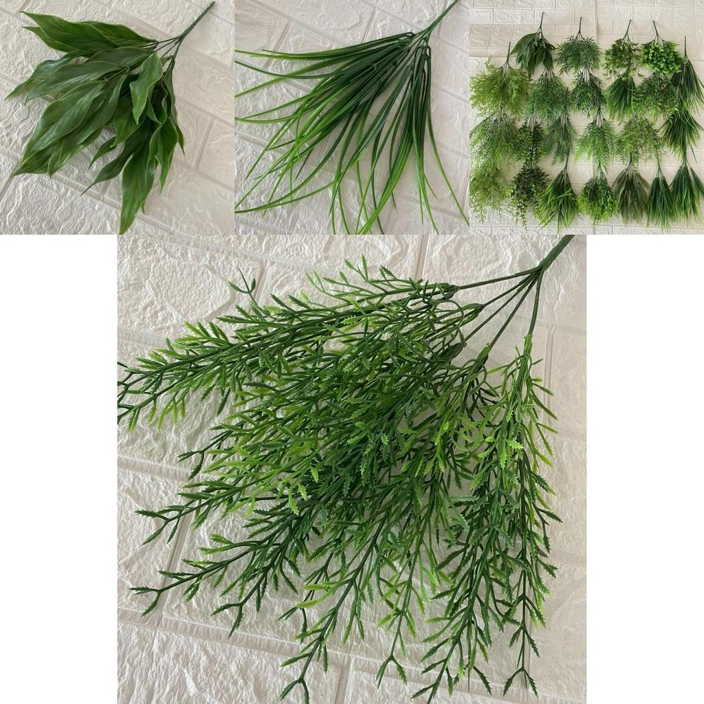 Realistic Faux Greenery Sprays Plastic Stems For Wedding Backdrops And Wall Art 75 Chars