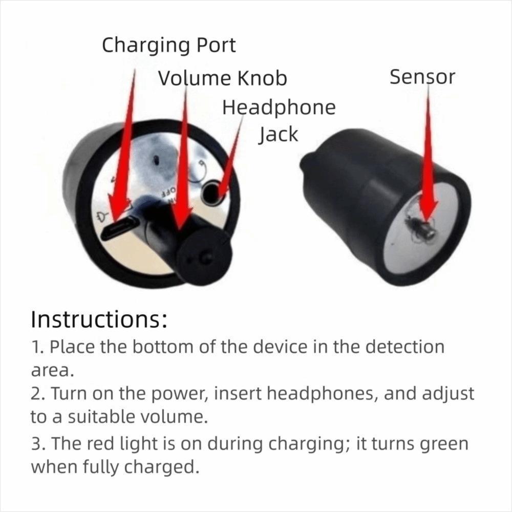 Compact Water Leak Detector High Sensitive Water Mains Leak Detector Various Construction Pipe