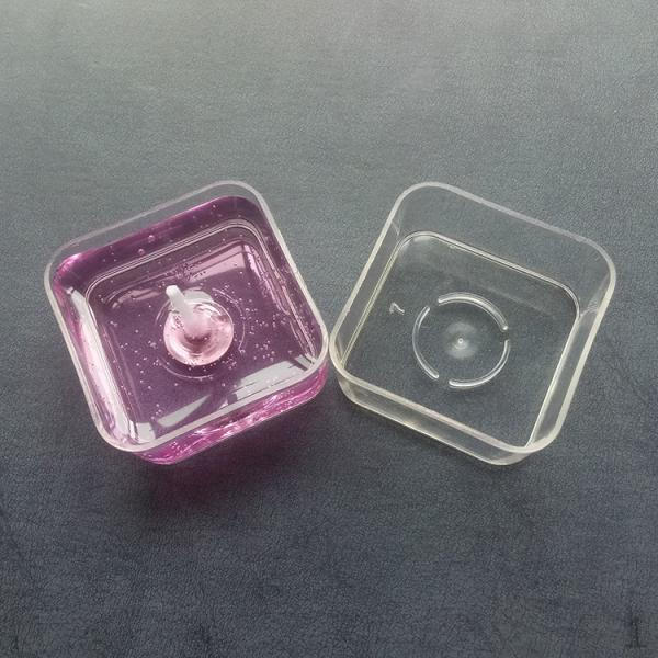 

10 шт. квадратные прозрачные пластиковые контейнеры для чайных свечей