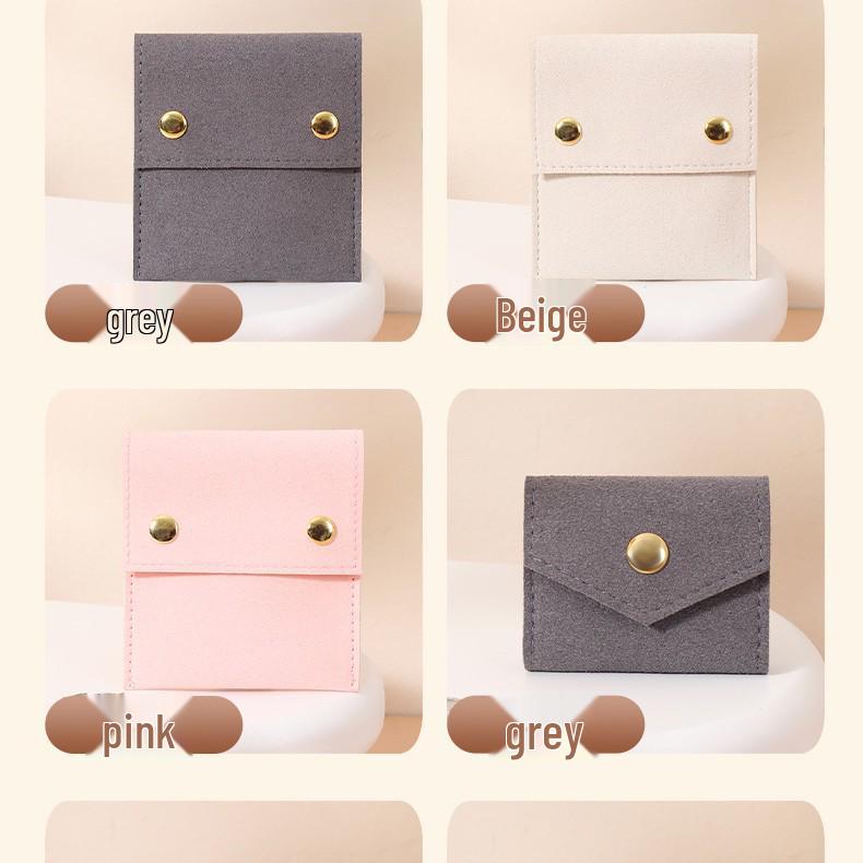 Creative Ultra-Fiber Jewelry Pouch for Rings & Earrings - Fashionable, Portable Storage Bag