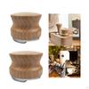 Dispenser Hand Tamper Wooden Handle, 304 Stainless Steel Professional Coffee Espresso