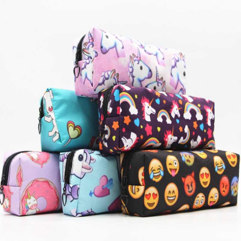 

Милый Единорог Лошадь Узор Карандаш Пенал Студенческая Сумка На Молнии