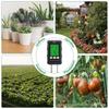 Digital Soil Tester 6 In 1 Soil Humidity PH Fertility Temperature Sunlight Ambient Humidity Meter With Backlight For Garden Lawn