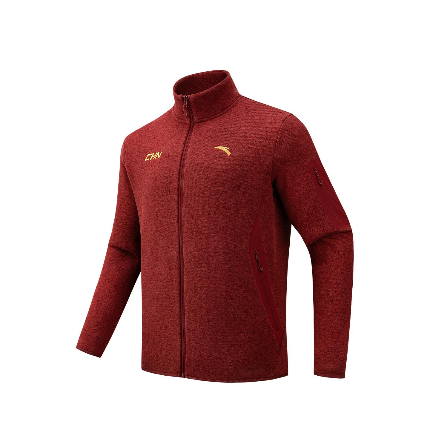 

Anta Knitted Sports Jacket Outdoor Spring 2026 Unisex Jacket Rust-Red Flower-Gray 972616703-1 3XL