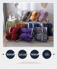 Winter Doppelschicht Korallenfleece & Lammwolle Einfarbig Decke