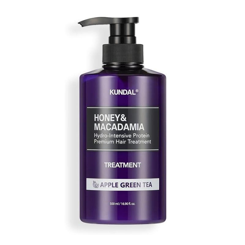 

KUNDAL Лечение медом и макадамией #Яблочный зеленый чай (Старая версия.) 500мл