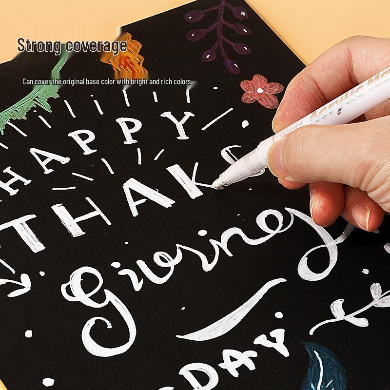 Gold Silver White Kids' Doodling & Drawing Acrylic Paint Marker Pen