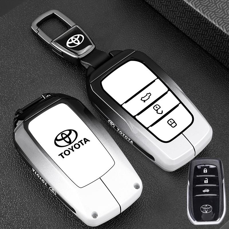 Heet Voor Toyota Auto Sleutelhoes Cover Beschermer Shell Fob Tas voor Toyota CHR Hilux Fortuner Land Cruiser 200 Camry Corolla Crown RAV