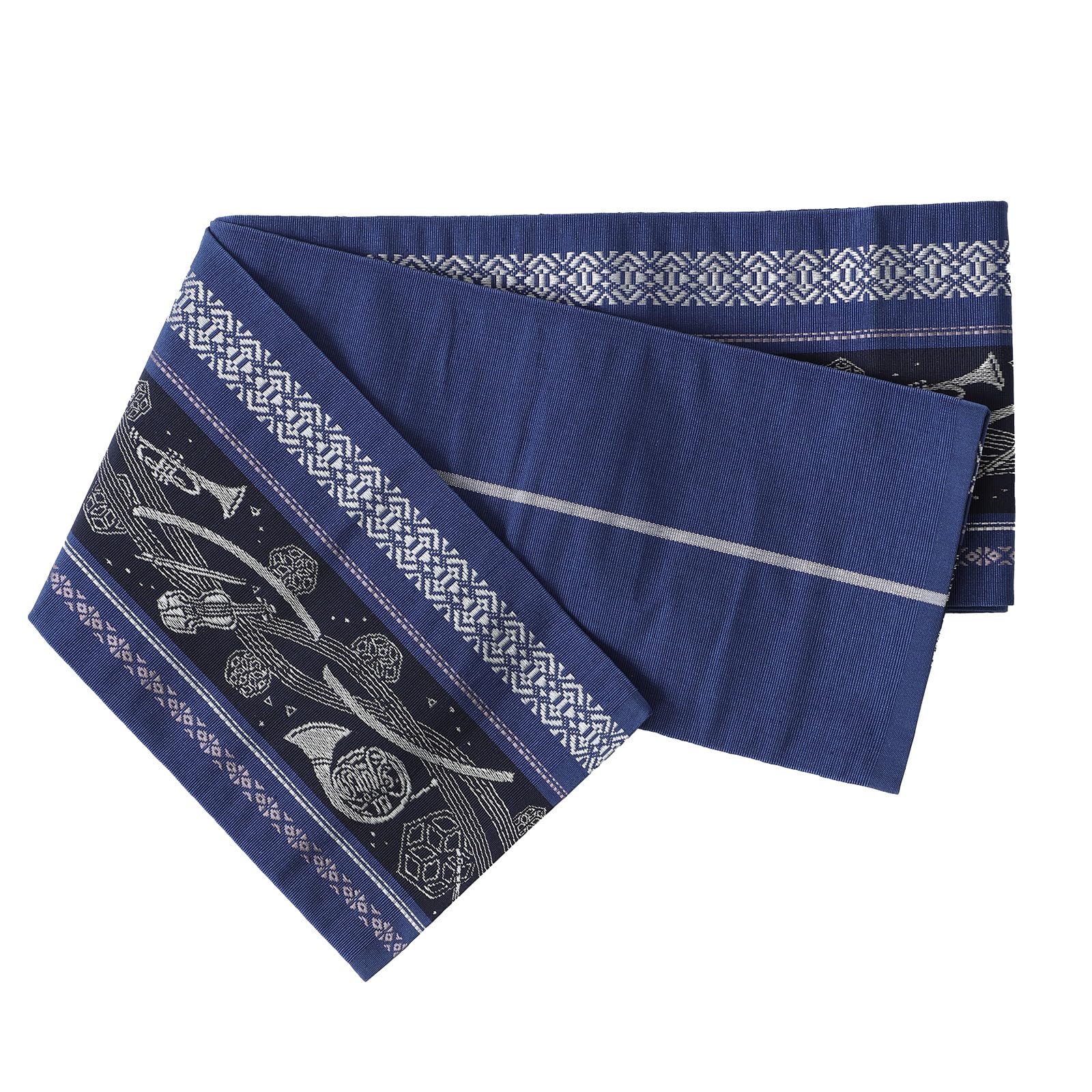 

Шелковый маленький мешочек Кендзё темно-синий [ТАЮ-ТАФУ] Хаката-ори полуширокий оби, оби, Тикудзен, кимоно/юката, круглогодичный (Секстет Мелодия, Синий)