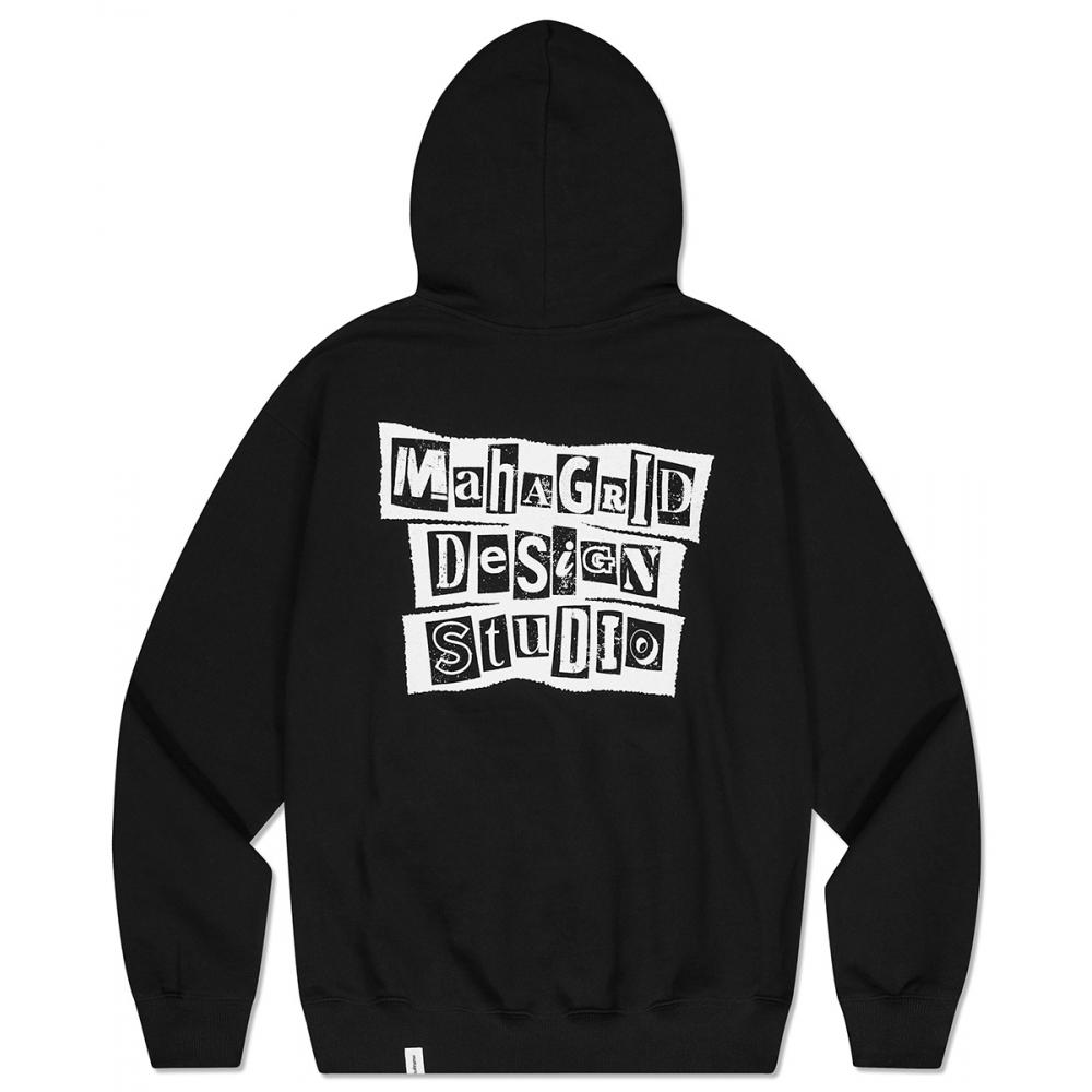 

MAHAGRID RANSOM NOTE HOODIE BLACKMG2DSMM401A