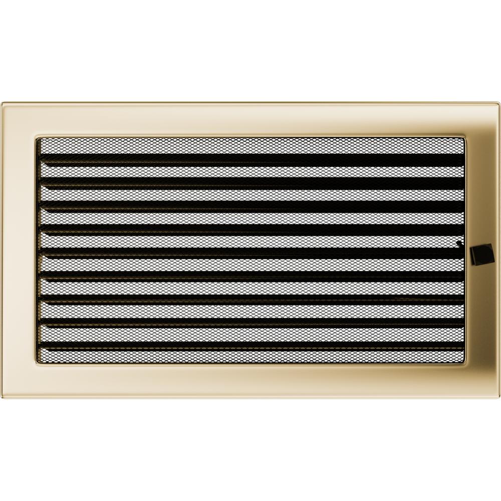 Capac aerisire 22x37 auriu - placat cu jaluzele