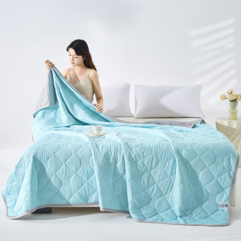 Class A summer cool quilt cold silk single double air conditioner quilt solid color cold summer quilt