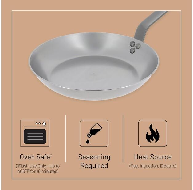 Frying Pan De Buyer Mineral B Element, 26 Cm, 1.67 L (5610.26)