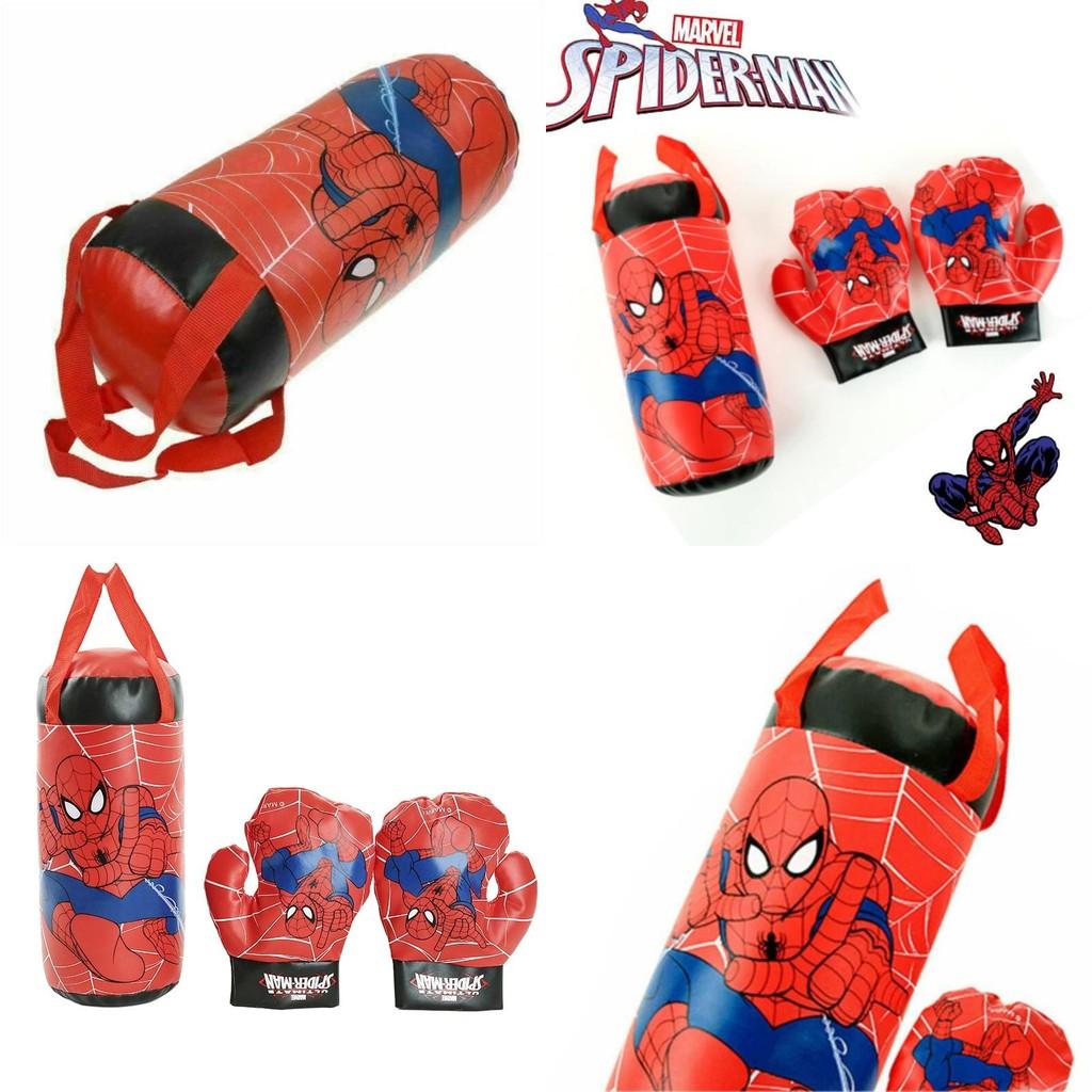 Disney Marvel Spider-man Boxing Toy Red Plastic Punching Gloves For Kids 2-5 Stress Relief
