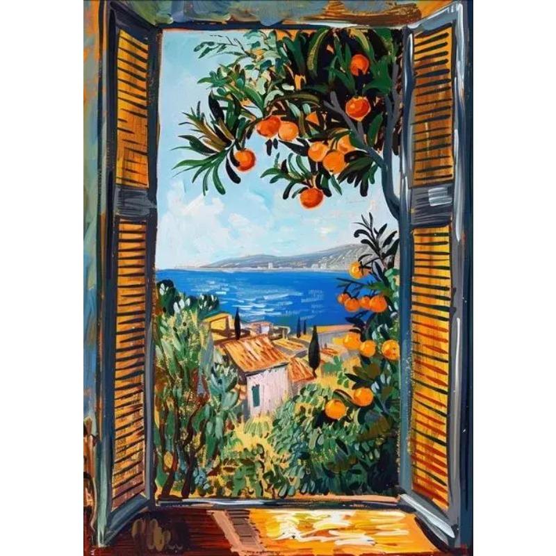 Henri Matisse Open Window Painting Poster Print For Living Room Home Decor Abstract Canvas Painting Modern Landscape Wall Art
