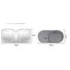6Pcs Car Sun Shade Uv Protect Sunshade Window Solar Film Aluminum Foil 130X 60Cm